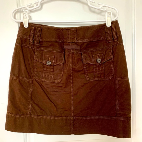LOFT brown drawstring skirt - Picture 2 of 6